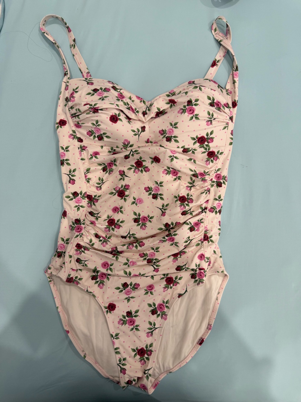 Betsey Johnson Pink Floral Bandeau Pajama Top